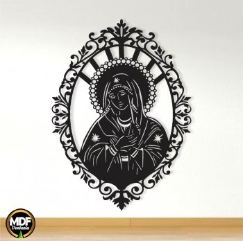 QUADRO NOSSA SENHORA VAZADO EM MDF