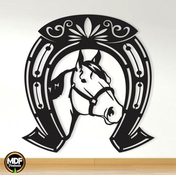 Quadro Decorativo Cabeca De Cavalo Desenho 7201