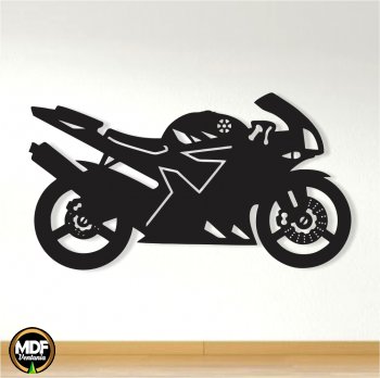 QUADRO MOTO ESPORTIVA 2 VAZADO EM MDF